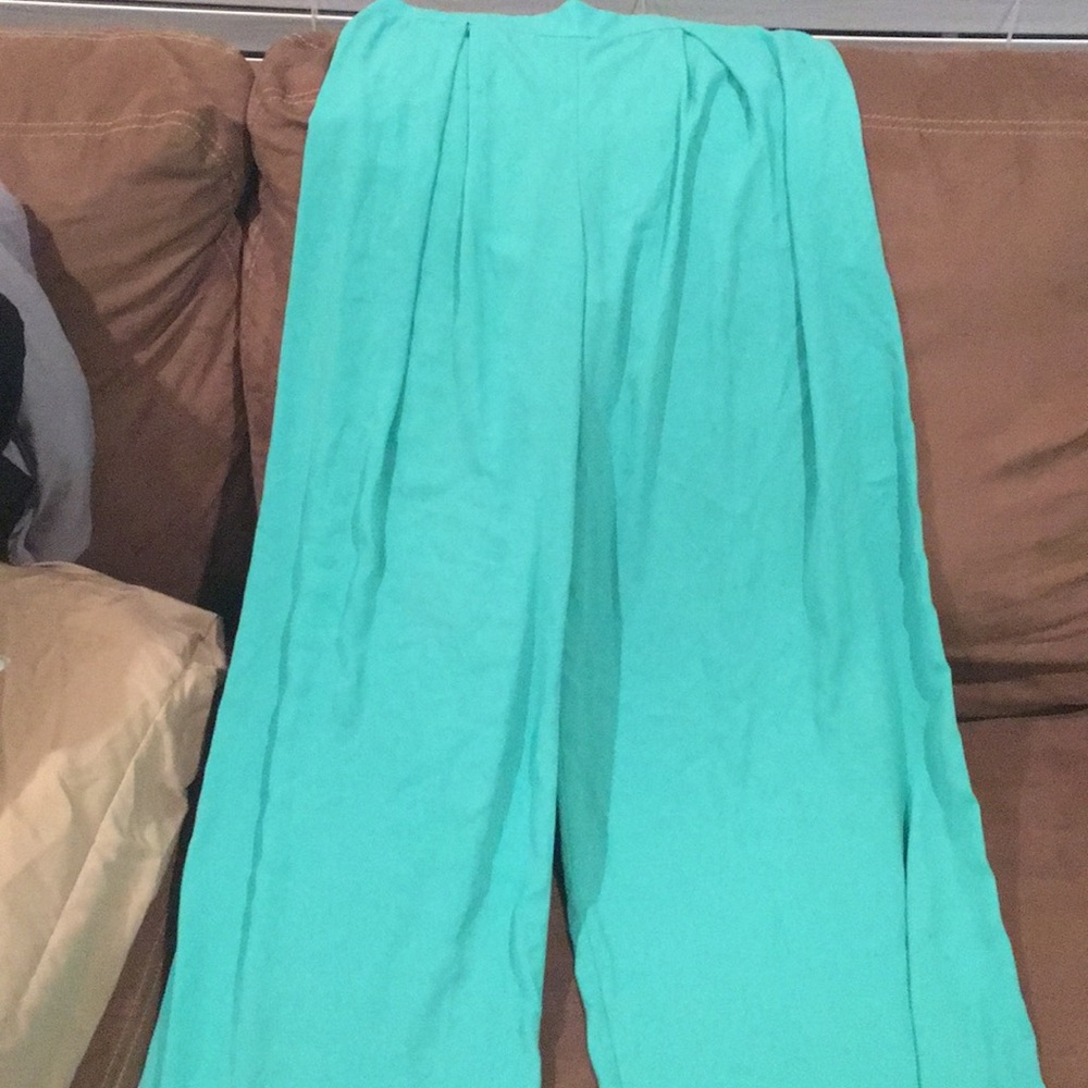 High waist wide leg pants